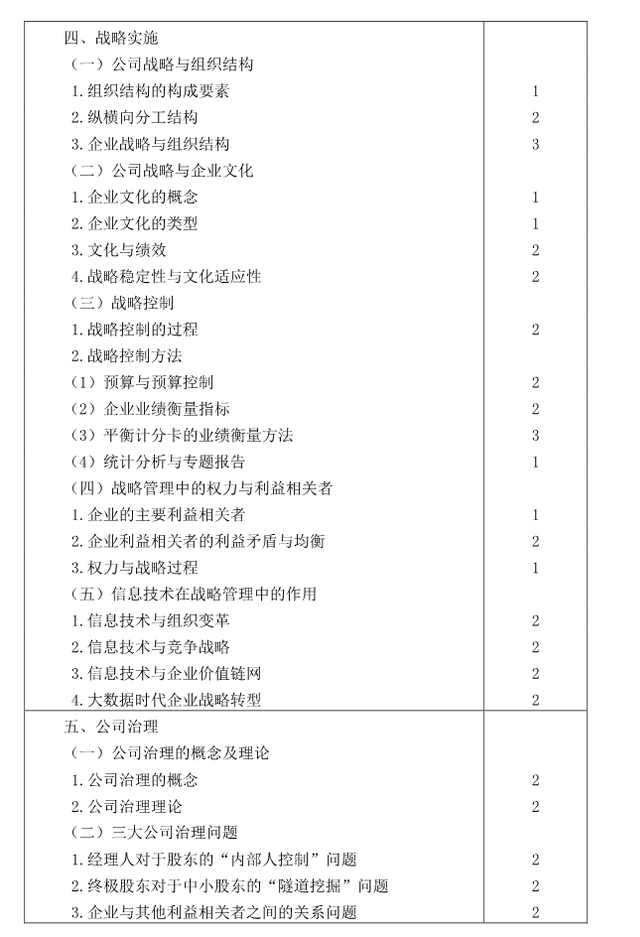 注冊會計師全國統(tǒng)一考試大綱《戰(zhàn)略》