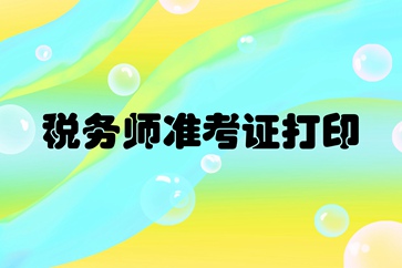 沈陽稅務(wù)師準(zhǔn)考證打印