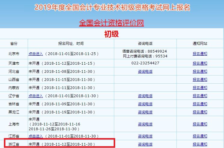 浙江初級會(huì)計(jì)師報(bào)名