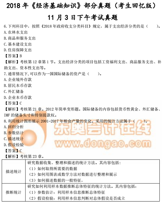 中級經(jīng)濟師《經(jīng)濟基礎》真題