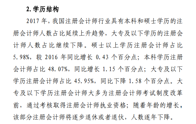 注會(huì)學(xué)歷結(jié)構(gòu)