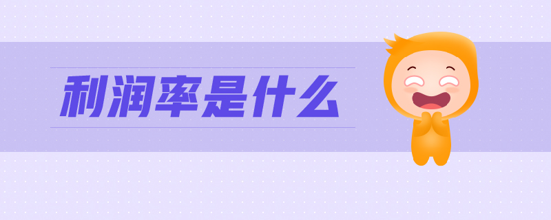 利潤(rùn)率是什么