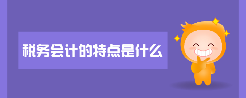 稅務(wù)會(huì)計(jì)的特點(diǎn)是什么