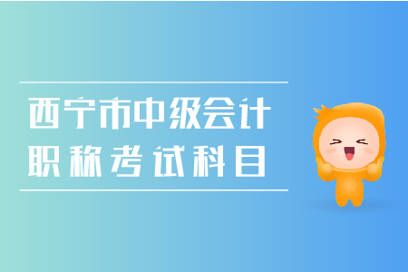西寧市2019年中級(jí)會(huì)計(jì)職稱(chēng)考試科目是什么？