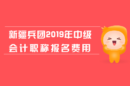 新疆兵團2019年中級會計職稱報名費用
