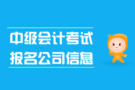 中級會計考試報名公司信息怎么填？