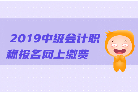 2019年中級(jí)會(huì)計(jì)職稱報(bào)名網(wǎng)上繳費(fèi)嗎？