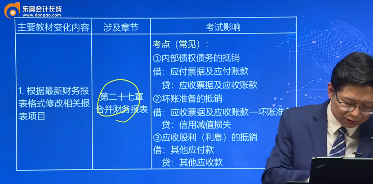 丁奎山老師解讀2019年CPA會計教材變化分析指導