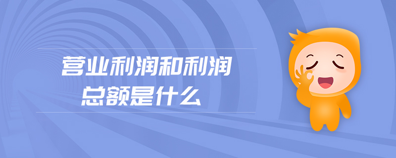 營(yíng)業(yè)利潤(rùn)和利潤(rùn)總額是什么
