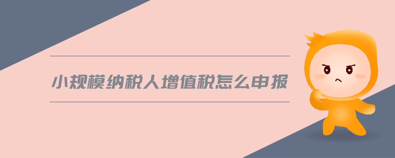 小規(guī)模納稅人增值稅怎么申報(bào)