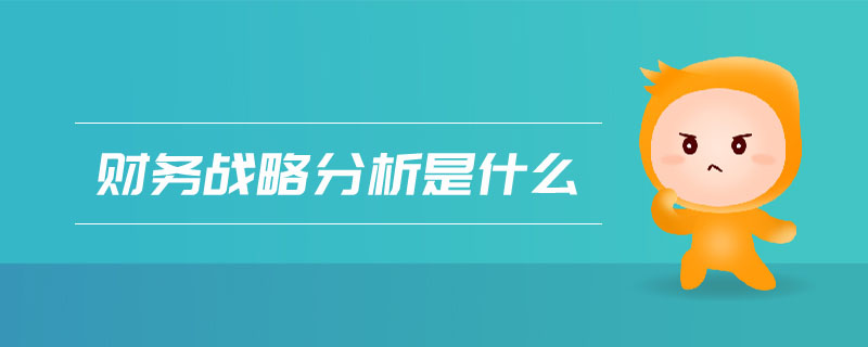 財(cái)務(wù)戰(zhàn)略分析是什么