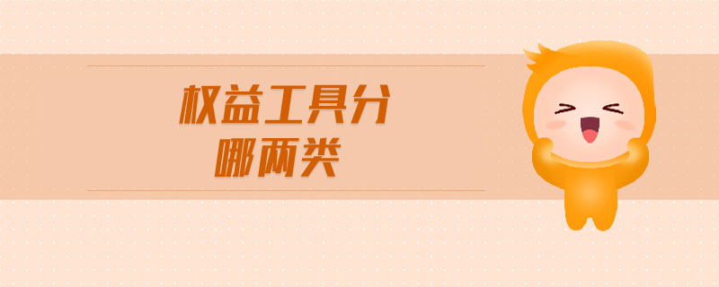權(quán)益工具分哪兩類