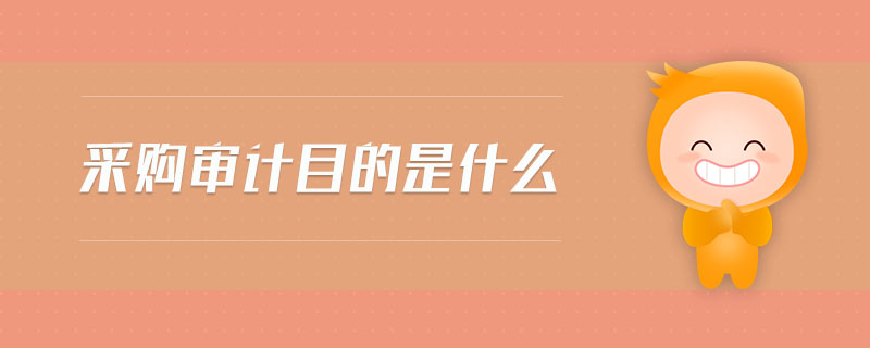 采購審計(jì)目的是什么