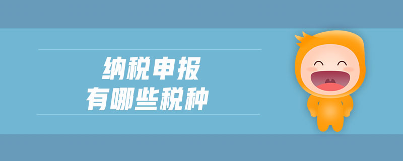 納稅申報有哪些稅種