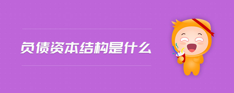 負債資本結(jié)構(gòu)是什么