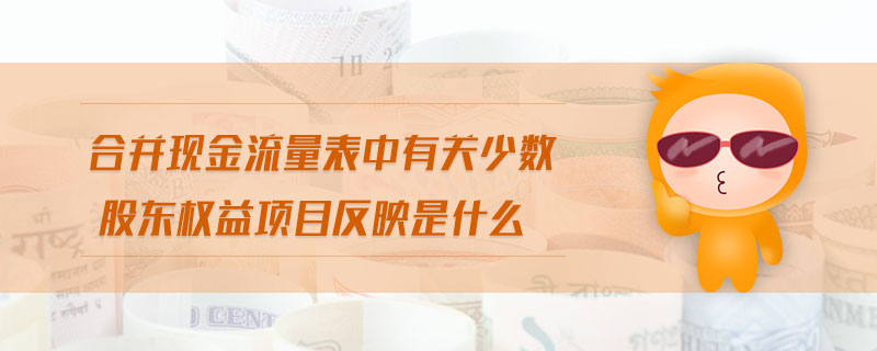 合并現(xiàn)金流量表中有關(guān)少數(shù)股東權(quán)益項目反映是什么