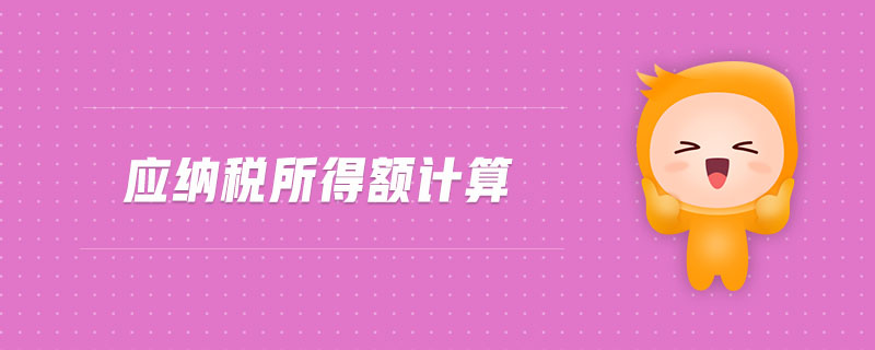 應納稅所得額計算