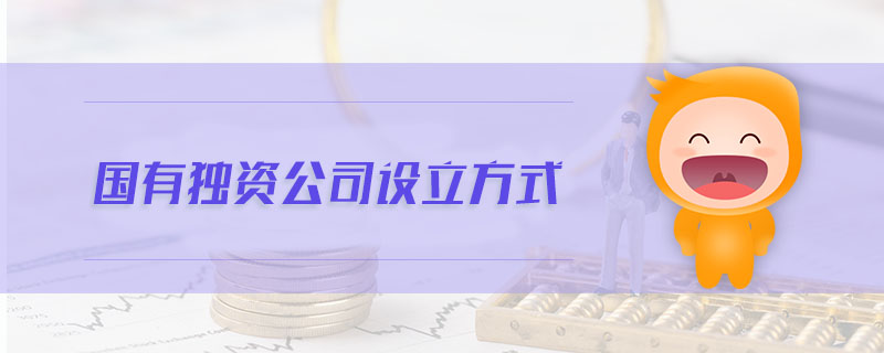 國(guó)有獨(dú)資公司設(shè)立方式