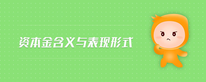 資本金含義與表現(xiàn)形式