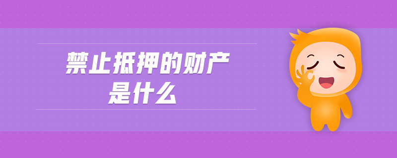 禁止抵押的財產(chǎn)是什么