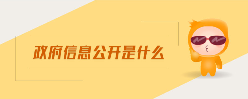 政府信息公開(kāi)是什么