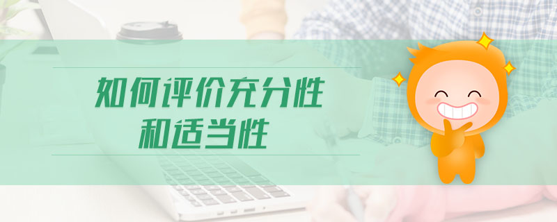 如何評價充分性和適當(dāng)性