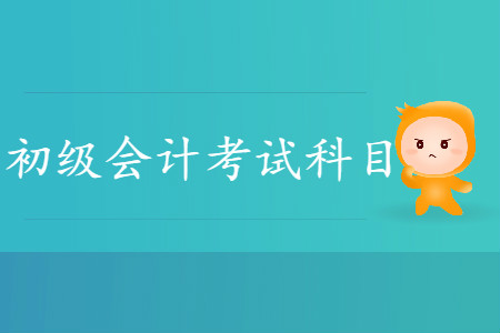 初級會計考試科目有電算化嗎？
