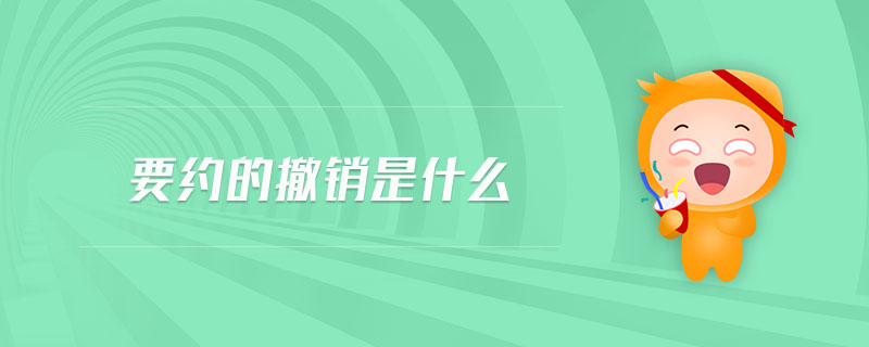 要約的撤銷(xiāo)是什么