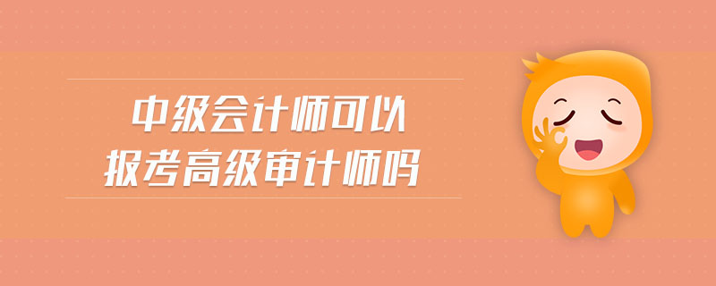 中級(jí)會(huì)計(jì)師可以報(bào)考高級(jí)審計(jì)師嗎