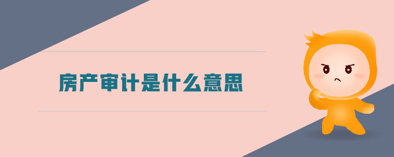 房產(chǎn)審計是什么意思