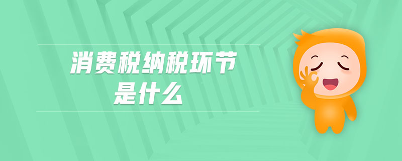 消費(fèi)稅納稅環(huán)節(jié)是什么