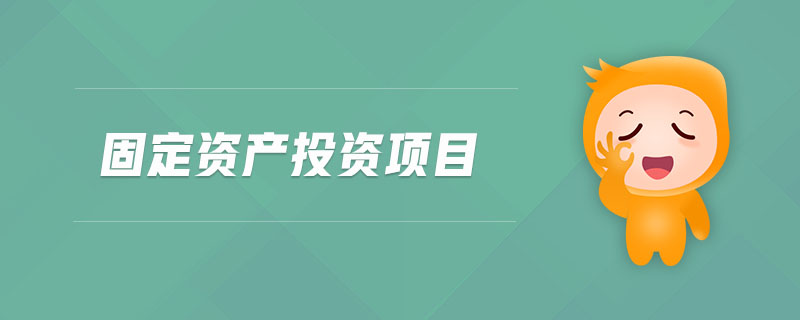 固定資產(chǎn)投資項(xiàng)目