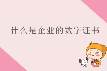 什么是企業(yè)的數(shù)字證書？