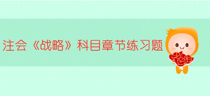 2019年注冊(cè)會(huì)計(jì)師《戰(zhàn)略》科目第三章章節(jié)習(xí)題