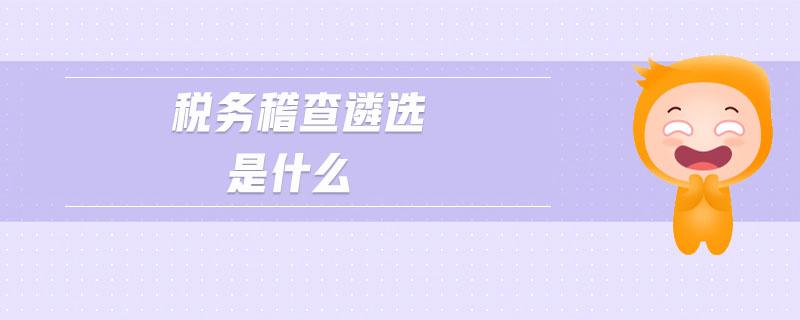 稅務稽查遴選是什么