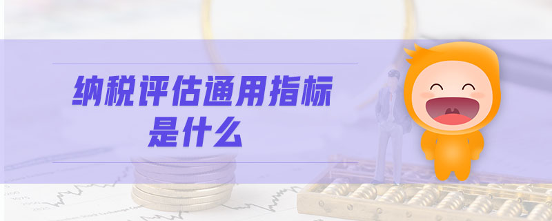 納稅評(píng)估通用指標(biāo)是什么
