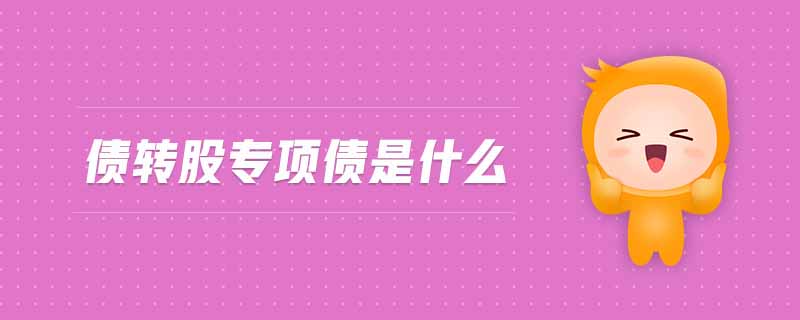 債轉股專項債是什么
