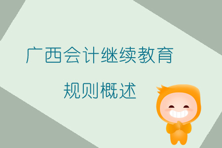 2019年廣西壯族自治區(qū)會計繼續(xù)教育規(guī)則概述