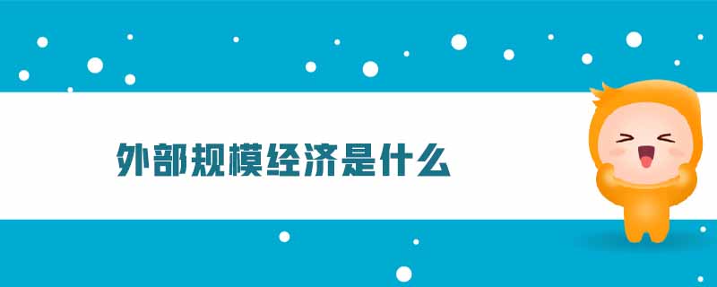 外部規(guī)模經(jīng)濟(jì)是什么