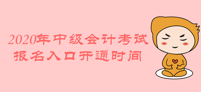 2020年中級(jí)會(huì)計(jì)職稱考試報(bào)名入口開(kāi)通時(shí)間是什么時(shí)候？
