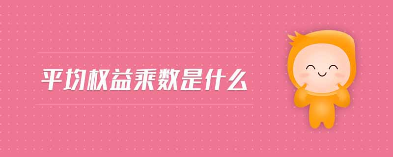 平均權益乘數(shù)是什么
