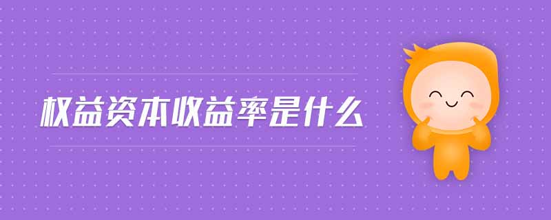 權益資本收益率是什么