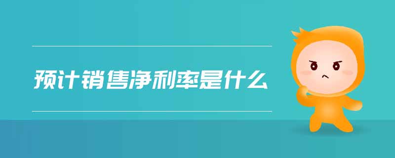 預(yù)計(jì)銷售凈利率是什么