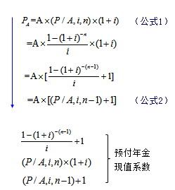 預付年金現(xiàn)值計算