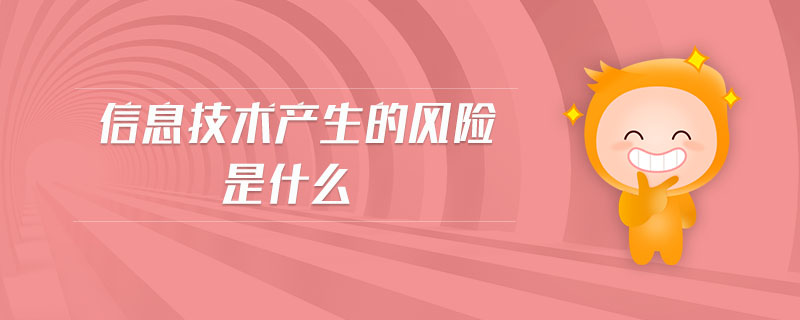 信息技術產生的風險是什么