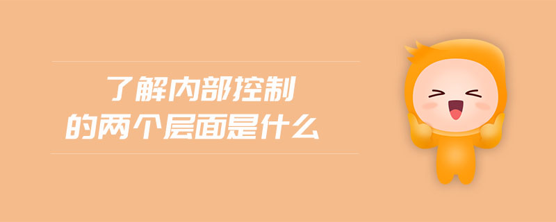 了解內(nèi)部控制的兩個(gè)層面是什么
