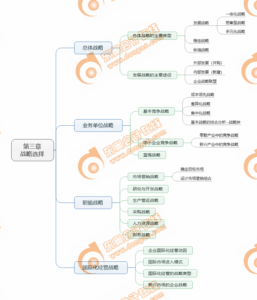 注會戰(zhàn)略第三章考點(diǎn)清單
