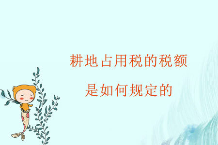 耕地占用稅的稅額是如何規(guī)定的？
