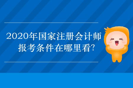 2020年國(guó)家注冊(cè)會(huì)計(jì)師報(bào)考條件在哪里看？