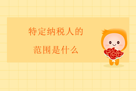 特定納稅人的范圍是什么？